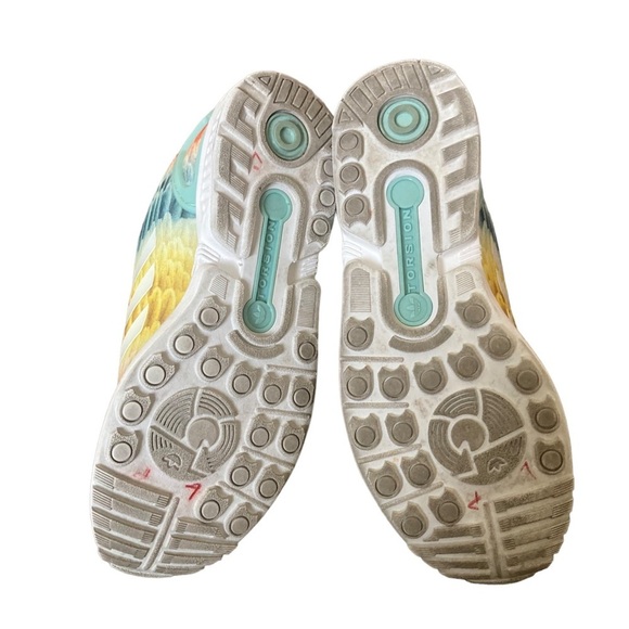 Adidas Torsion Womens ZX Flux Running Shoes Multicolor Pastel Print Size 8 EUC - Picture 12 of 12
